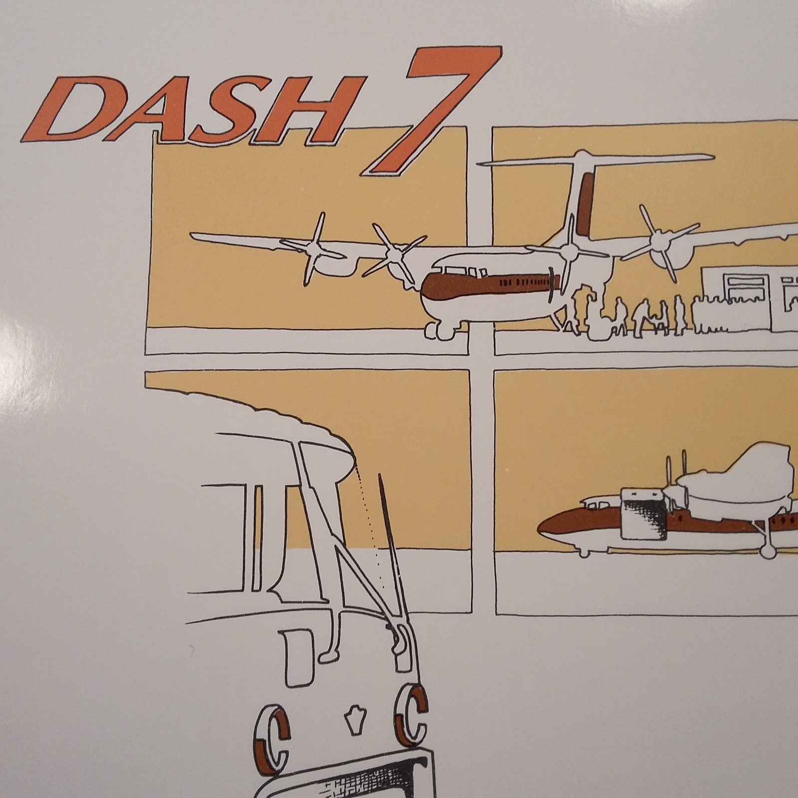 Original de Havillland Dash 7 loading Brochure Booklet. 20 page, 8.5 x 11"