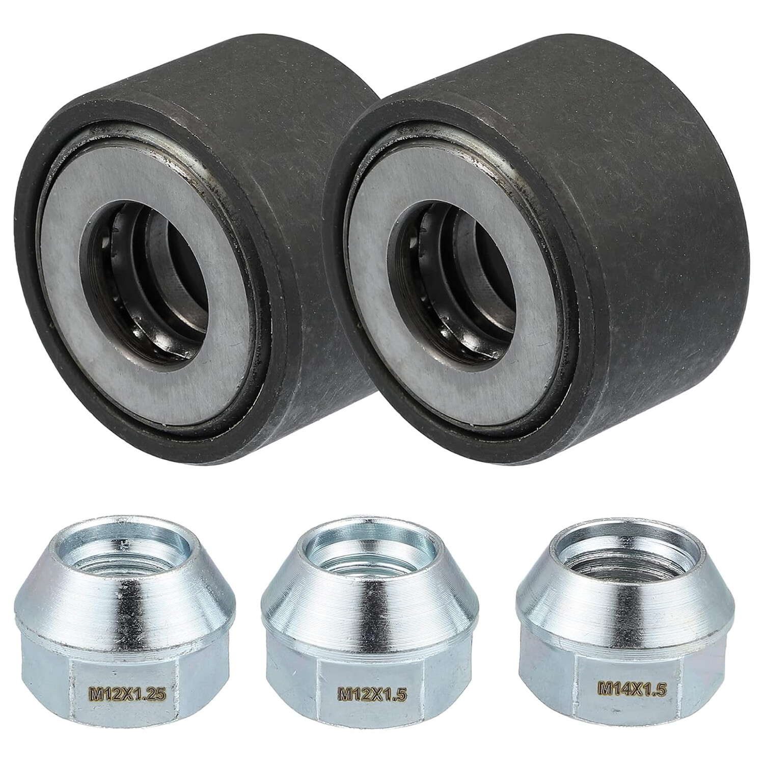 Universal Pack (2) Wheel Stud Installer Tool with 3/4" Hex Wheel Lug Nuts