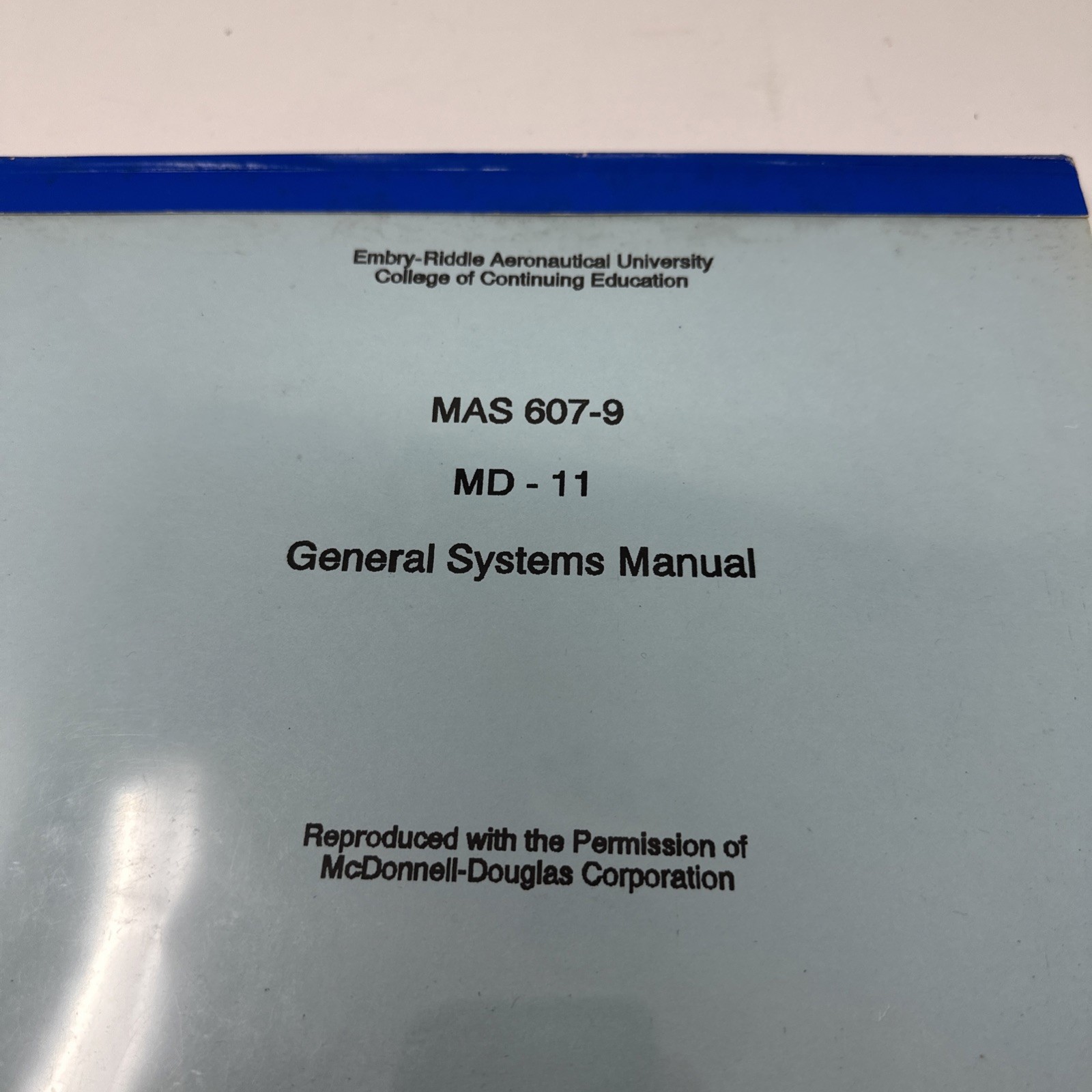 MD-11 Aircraft Maintenance Training Manual - Student Notebook