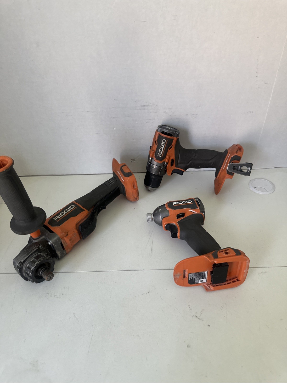 RIDGID TOOLS TOOL SET 3PCS **For Parts or Repair**