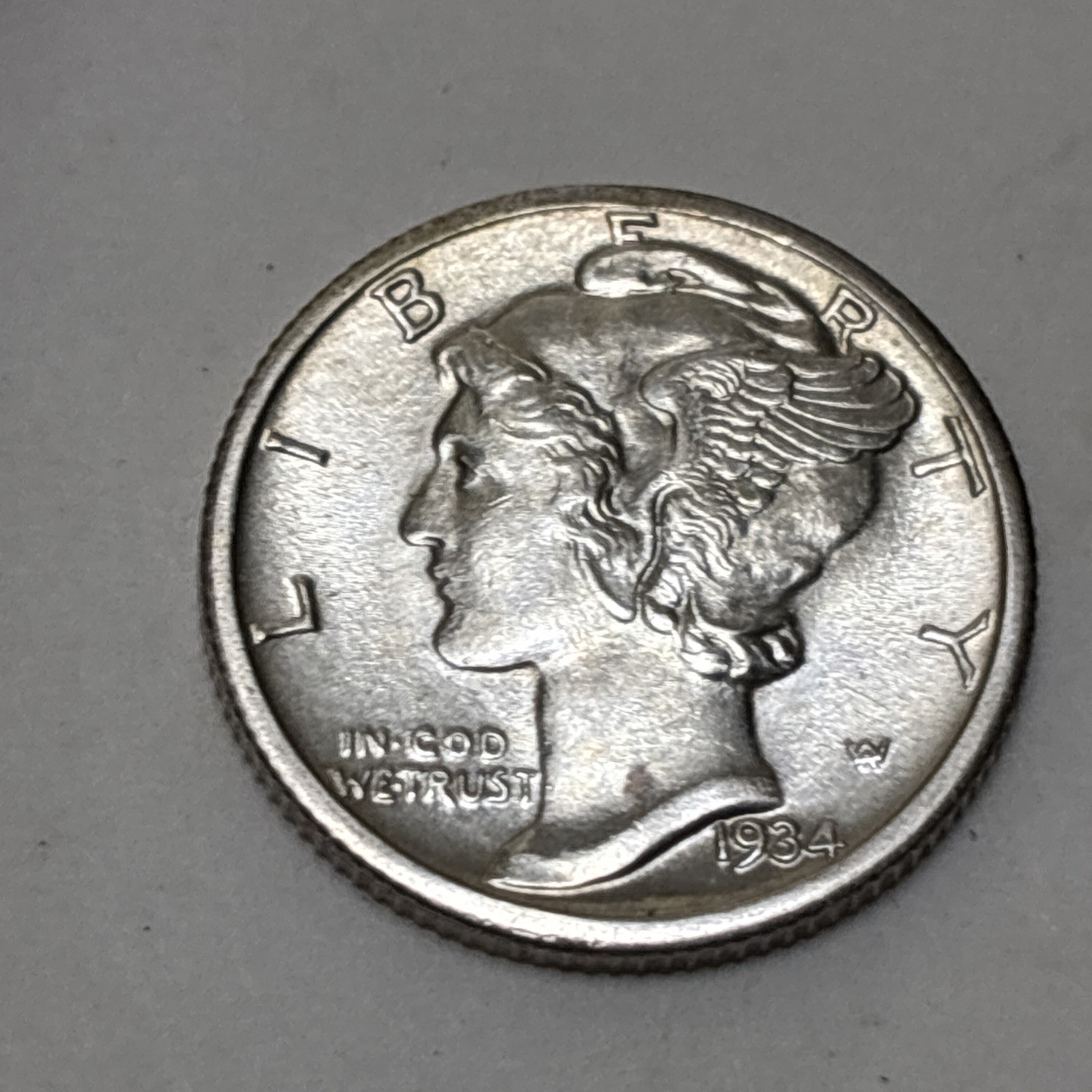 1934-P Solid Strike Mercury Dime Gem 💎 BU Attractive