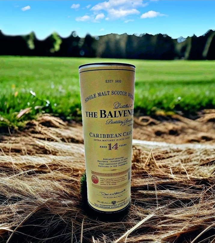 Empty Bottle The Balvenie Caribbean Cask Single Malt Scotch 14 yr Whisky