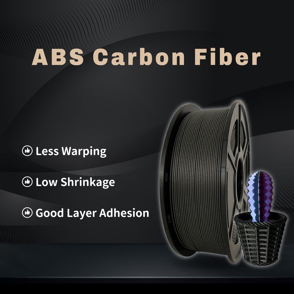 1KG ABS Carbon Fiber Filament 1.75mm,ABS Carbon Fibers,3D Printer Filament
