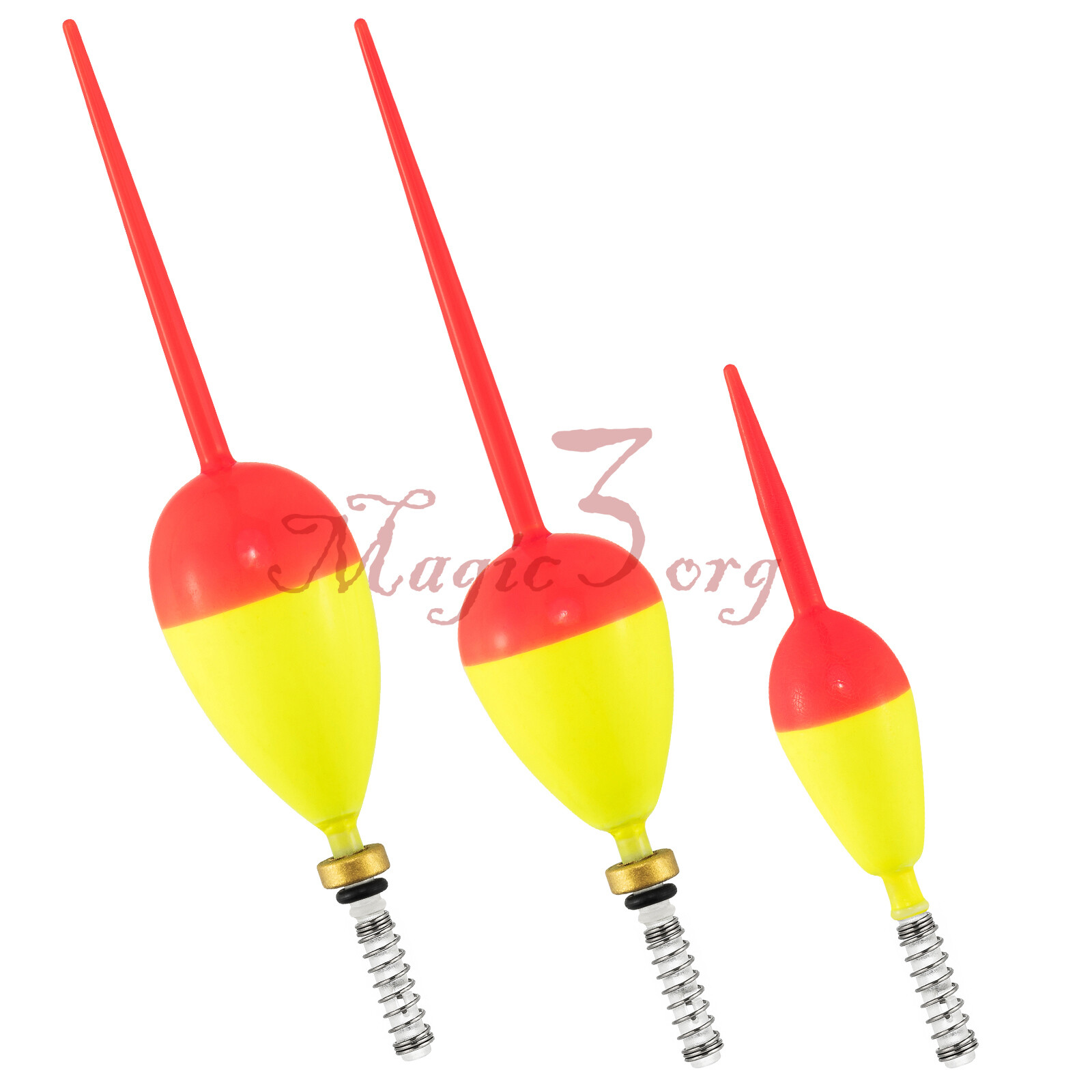 6pcs Fishing Spring Slip Bobbers Balsa Wood Stick Floats Walleyes Crappie Tackle