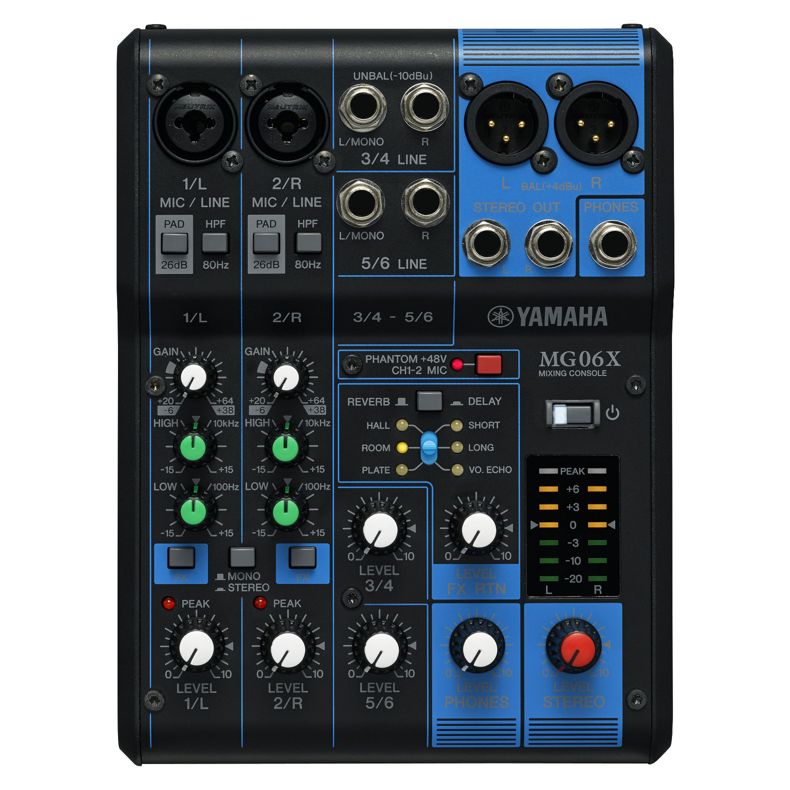 Yamaha MG06X 6-Channel Stereo Mixer w/ SPX Effects