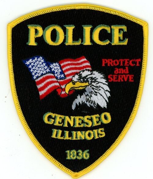 ILLINOIS IL GENESEO POLICE NICE SHOUDLER PATCH POLICE SHERIFF