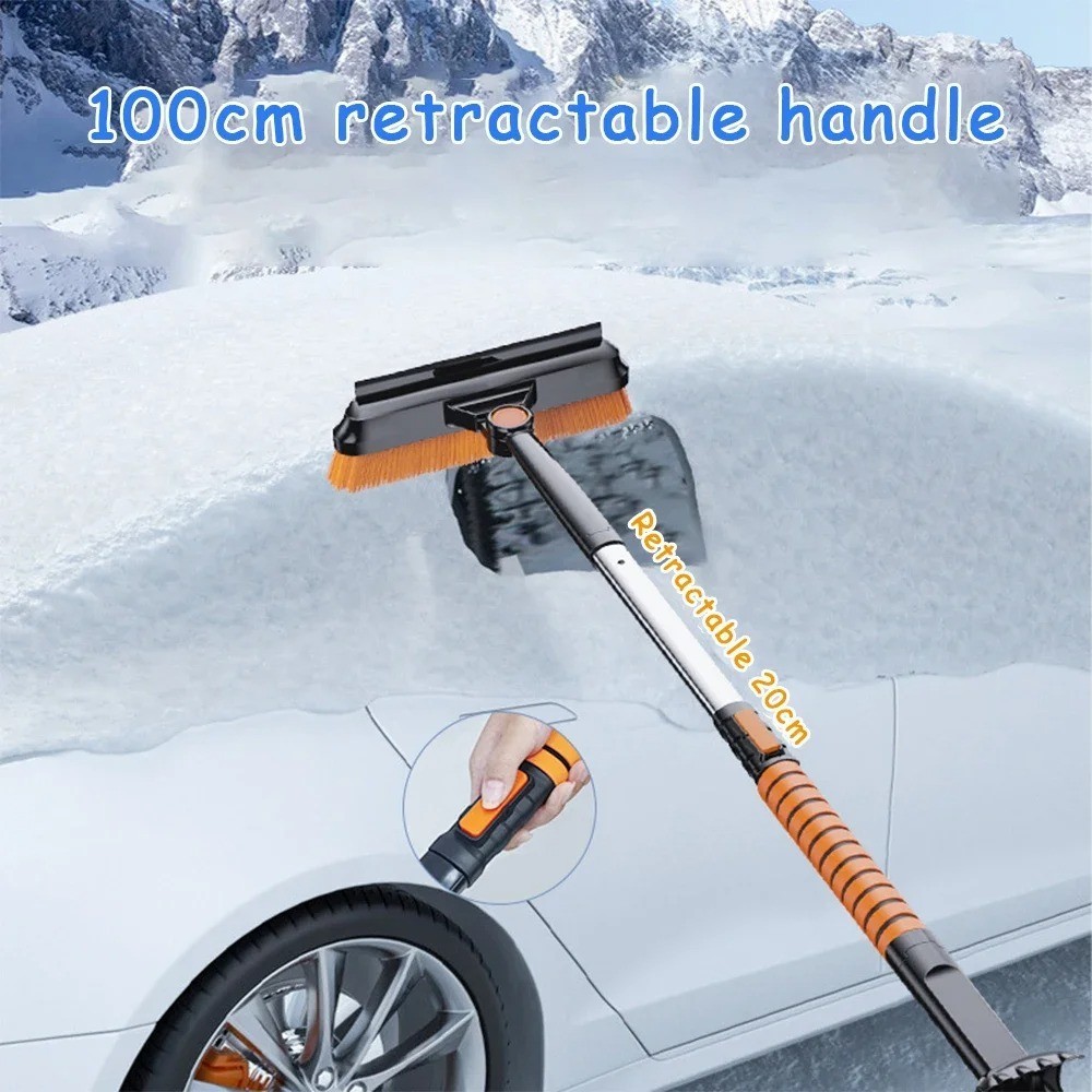 Winter Car Snow Ice Scraper Brush Shovel Set Retractable Windshield Tool