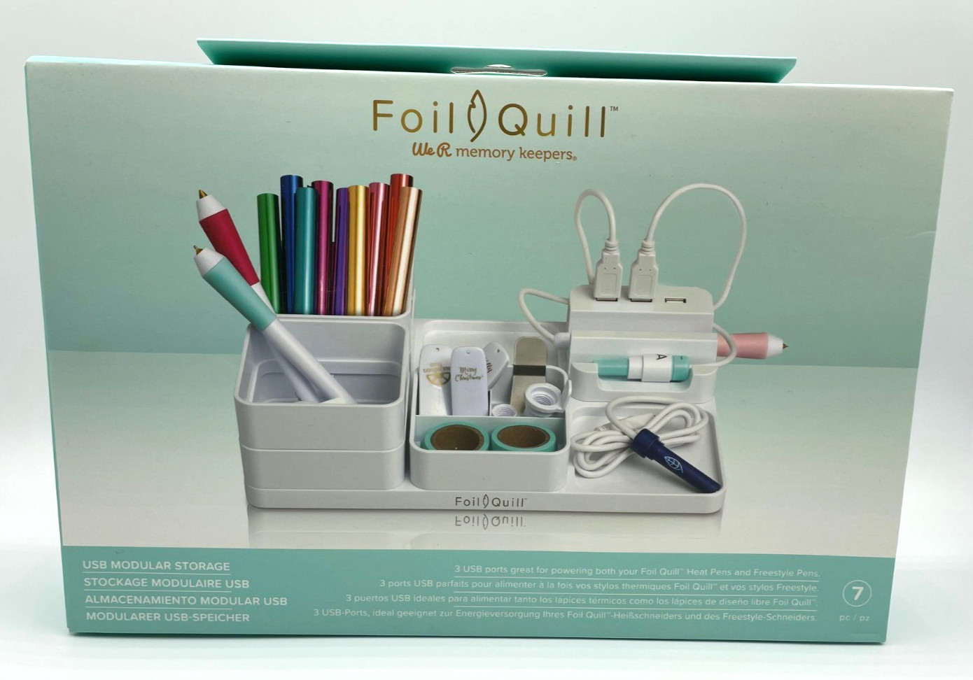 New in Box -  We R Memory Keepers Foil Quill USB Modular Storage
