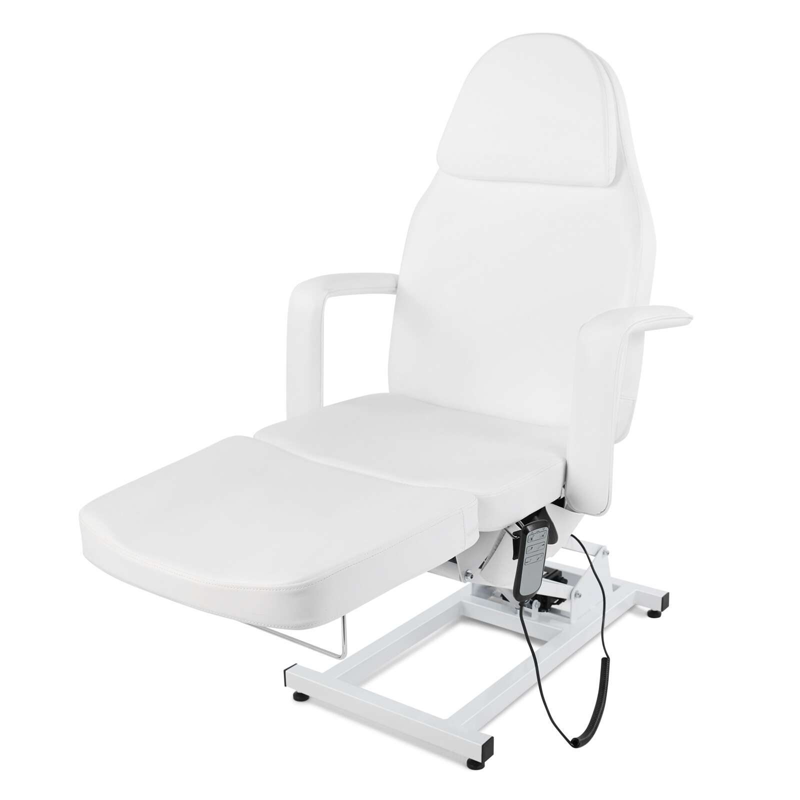White Heavy Duty Pro Electric Facial Table Massage Beauty Bed 3-Motors w/ Remote