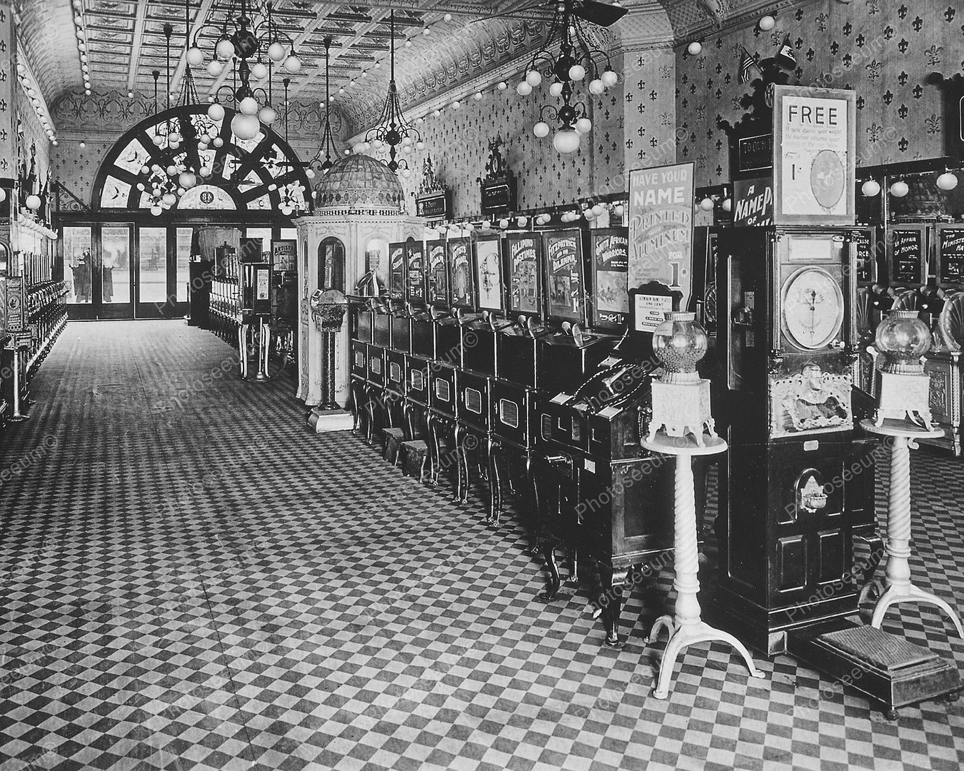 Photo Of Arcade In New York 1890s Vintage 8x10 Photography Reprint 2