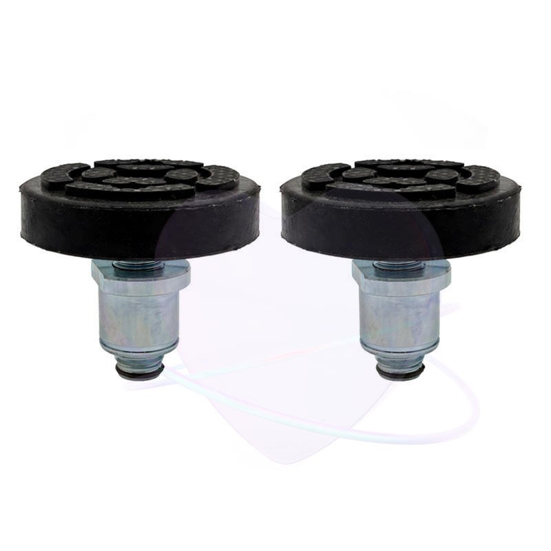 Shaft Dia 42mm Car Lift Rubber tray Heightening Feet Plus High Leg Pads 2PCS
