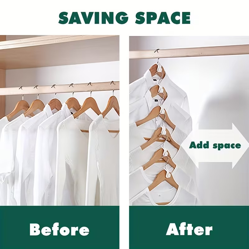 Magic Hanger Connector Hooks Multi-functional Closet Space Saving Clothes Hooks