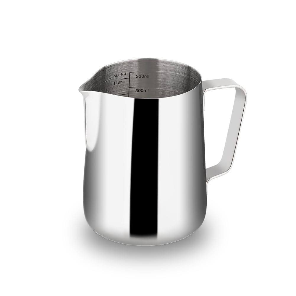 Milk Frothing Pitcher 350ml/600ml/900ml/1500ml 12oz/20oz/32oz/52oz - Stainles...