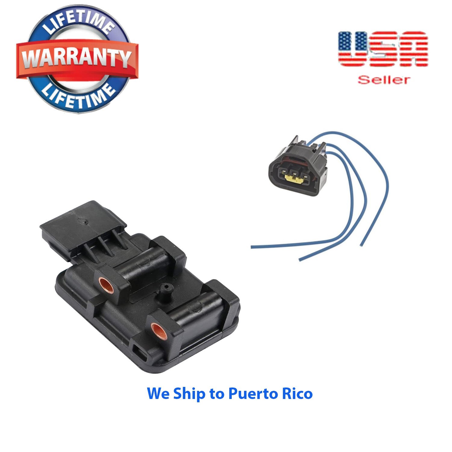 Manifold Pressure MAP Sensor + CONNECTOR Fit Jeep Grand Cherokee TJ 4.0L 4.7L