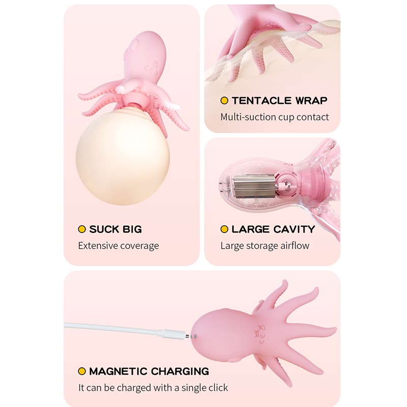 Rechargeable Nipple Sucker Pussy Pump Breast Clit Suction Enlarger for Women Men