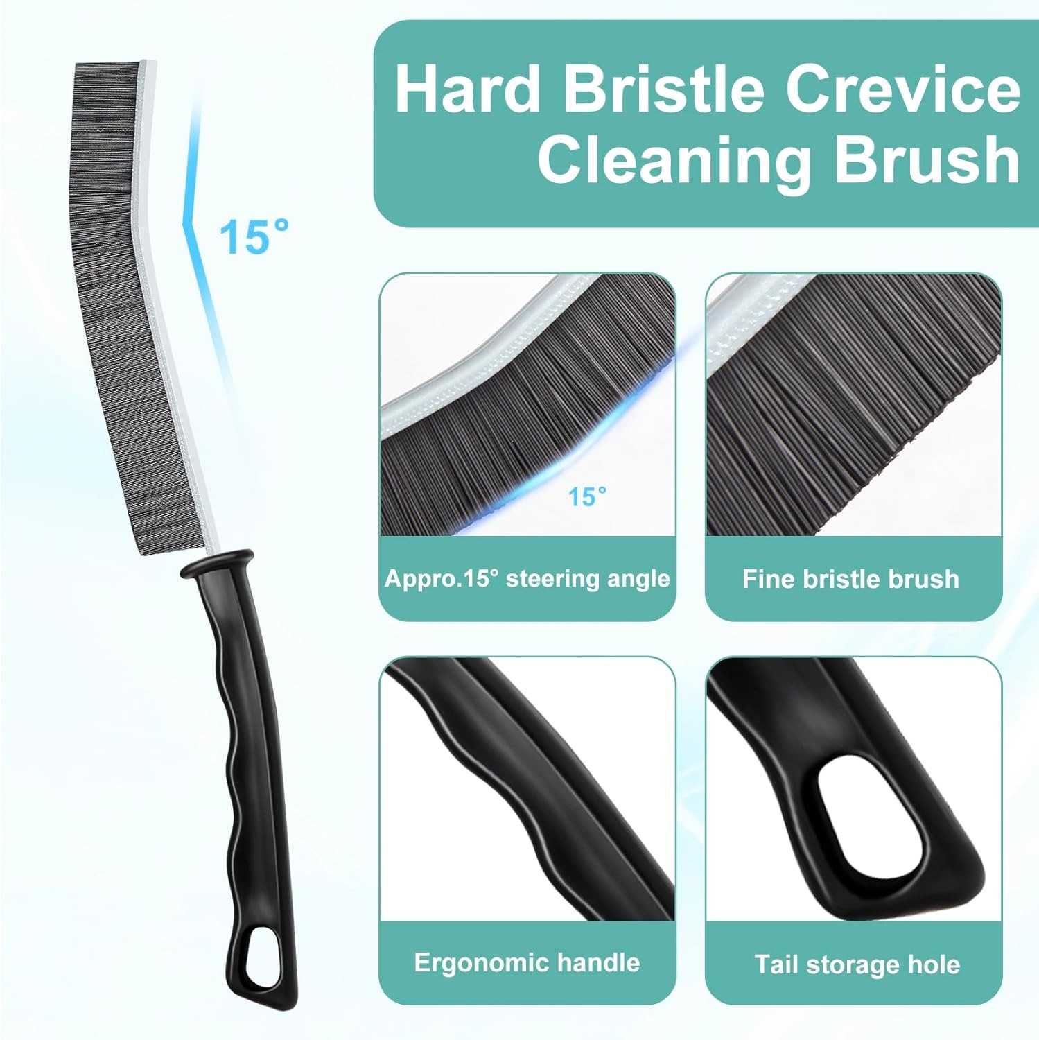 Crevice Cleaning Brush，Hard-Bristled Grout Brush，2024 New Multifunctional Ga