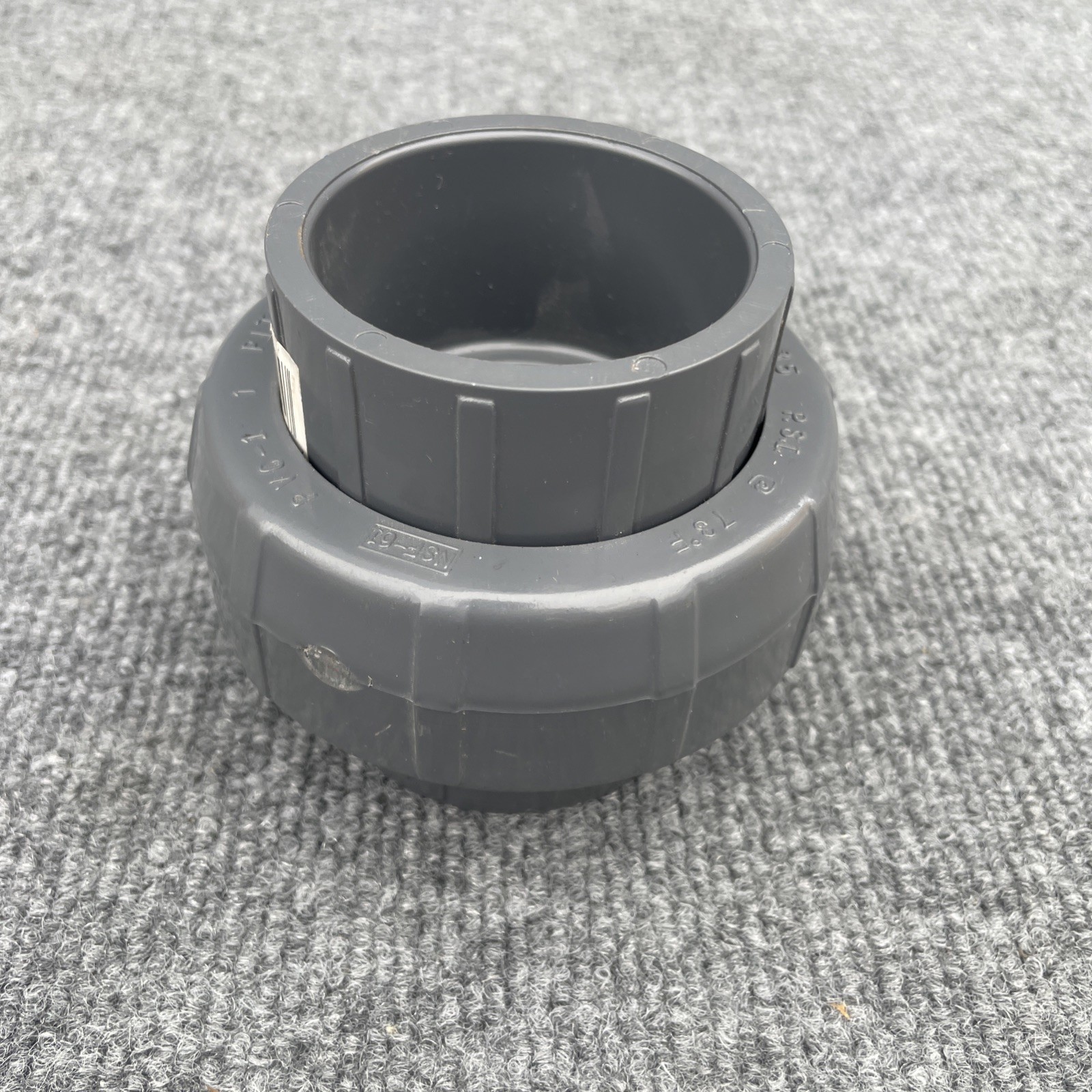 Lasco Union, 2" Slip Gray PVC Schedule 80 O-Ring Type | 897-020