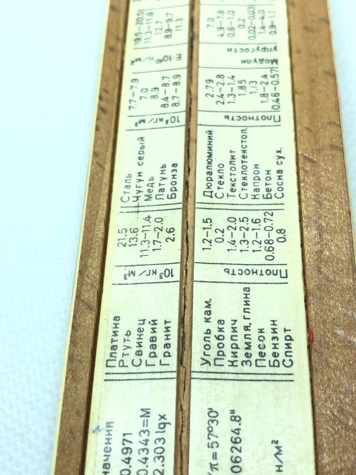 Vintage Soviet lagorithmic ruler 1974 USSR Сalculator Mathematical calculations