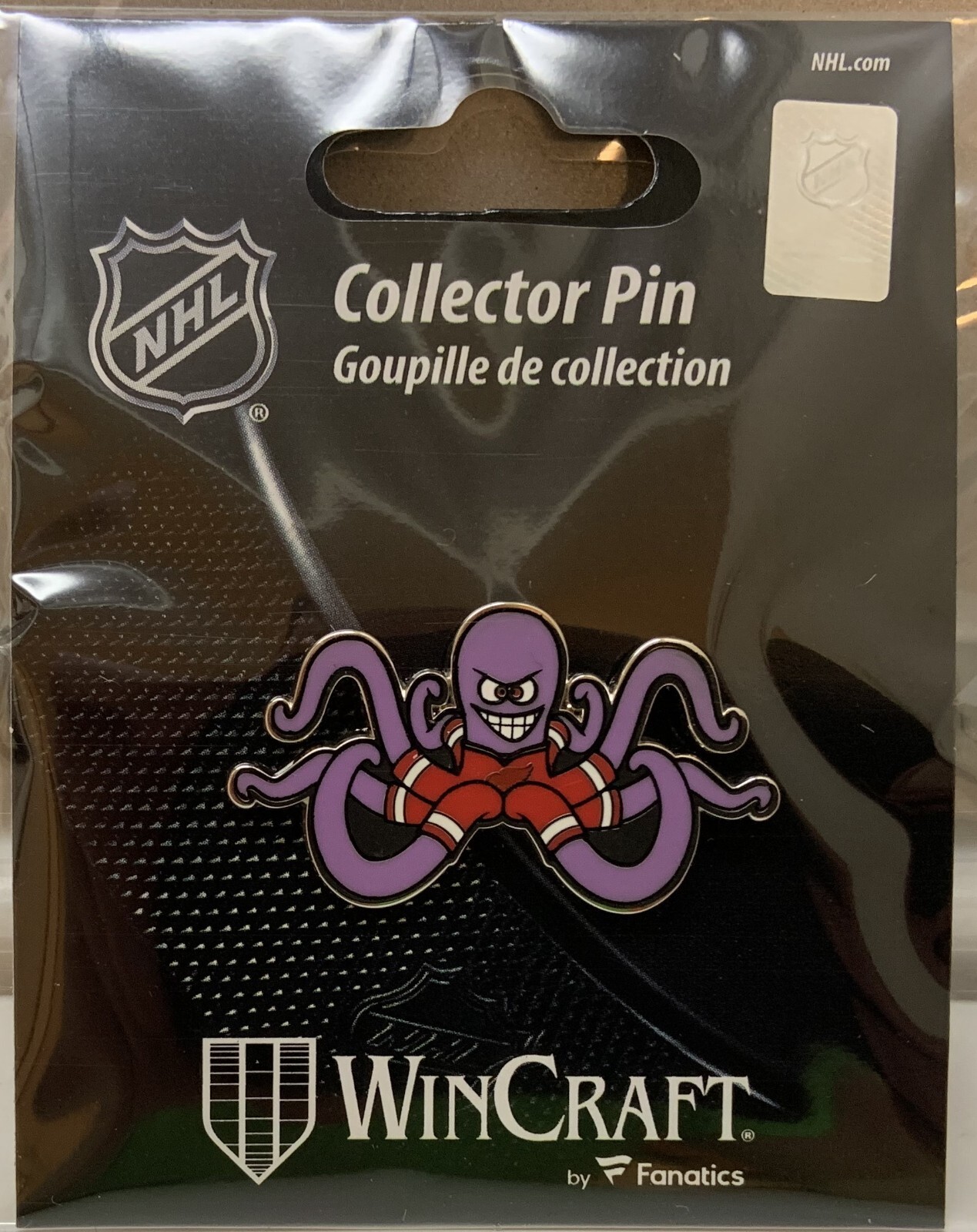 DETROIT RED WINGS AL THE OCTOPUS MASCOT LAPEL COLLECTOR PIN NEW WINCRAFT
