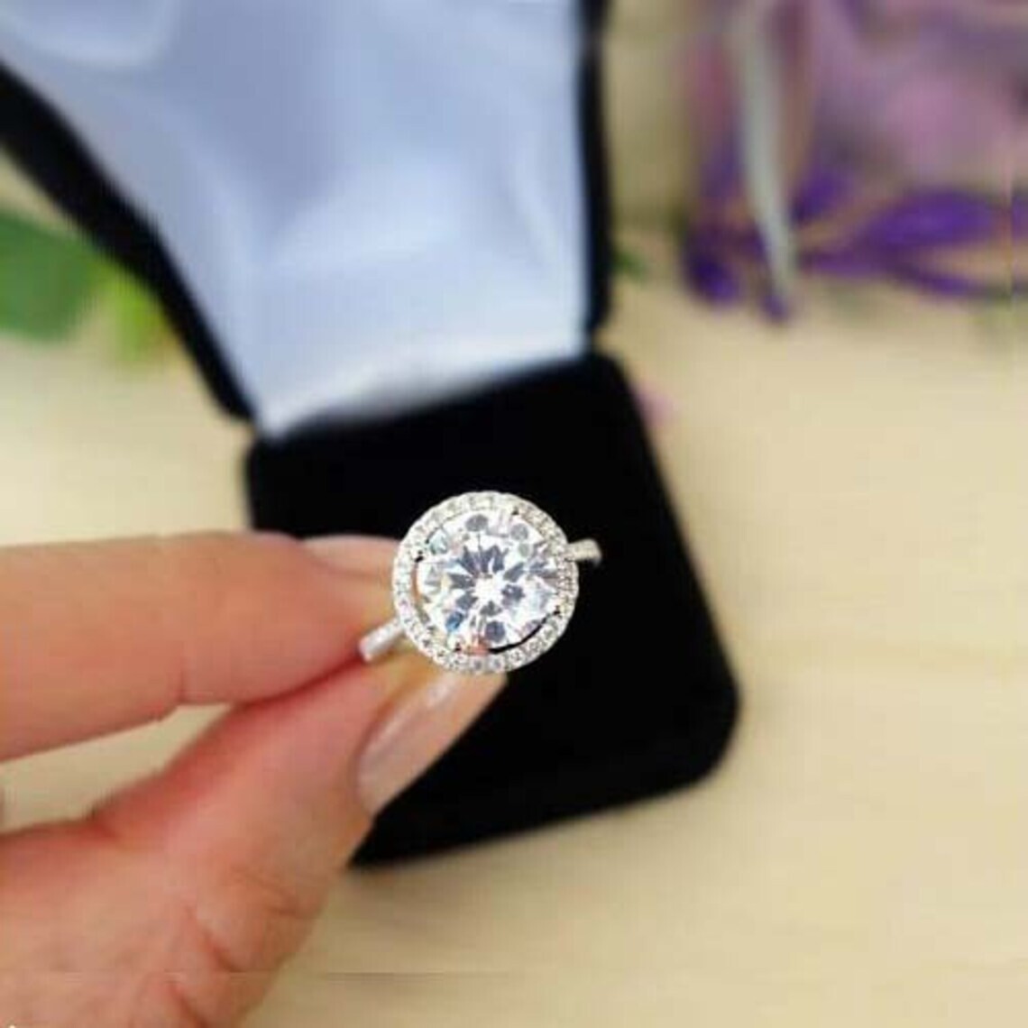 3.50 Ct Round Cut Lab-Created White Diamond Wedding Ring 925 Sterling Silver