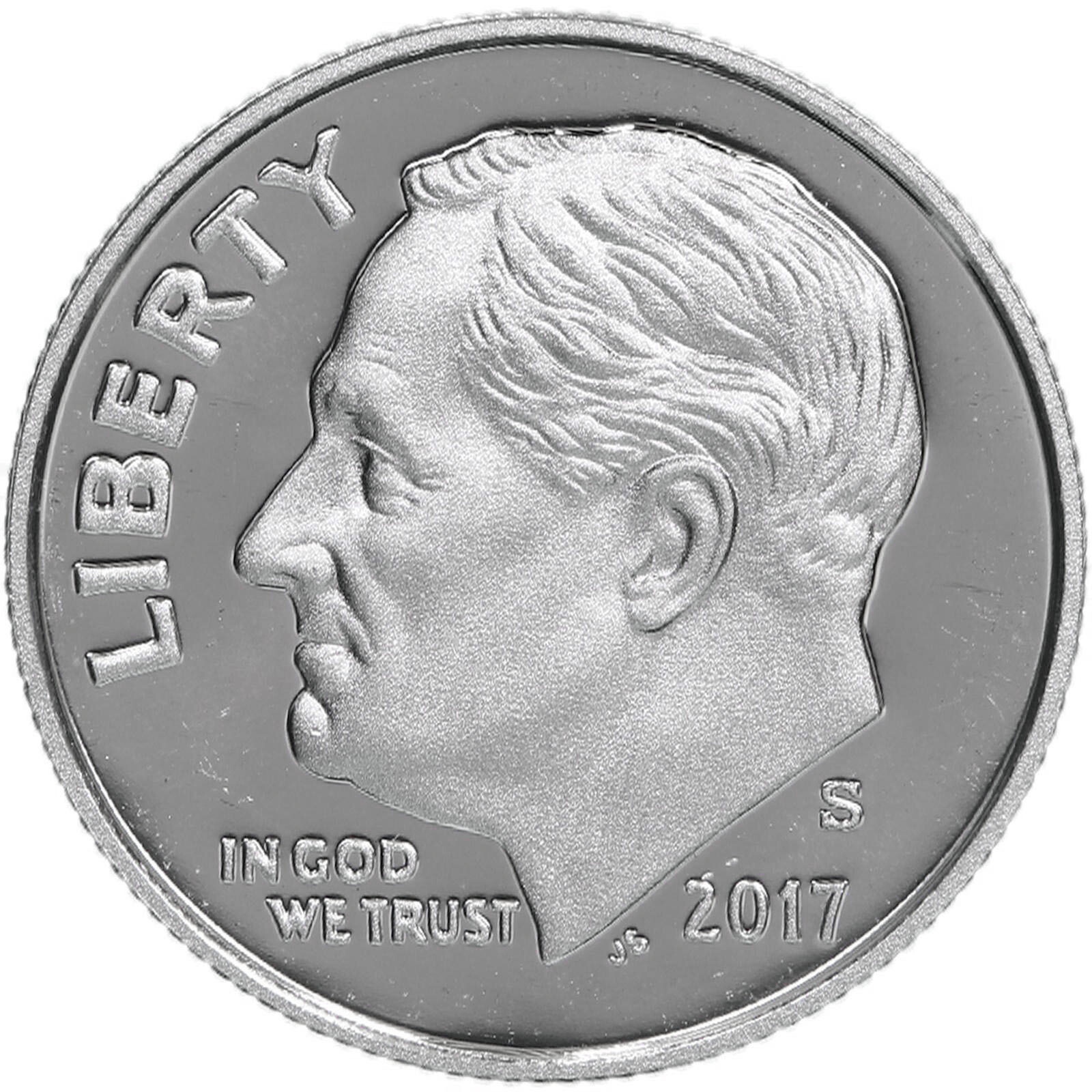 2017 S Roosevelt Dime Gem DCam Proof 90% Silver