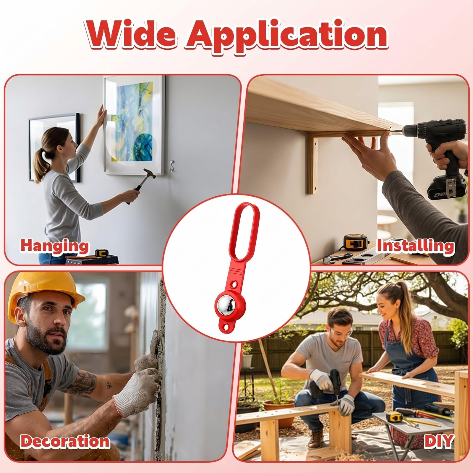 2 Pack Magnetic Stud Finder with 27 Lbs Pull Force, No Batteries Required Wal...