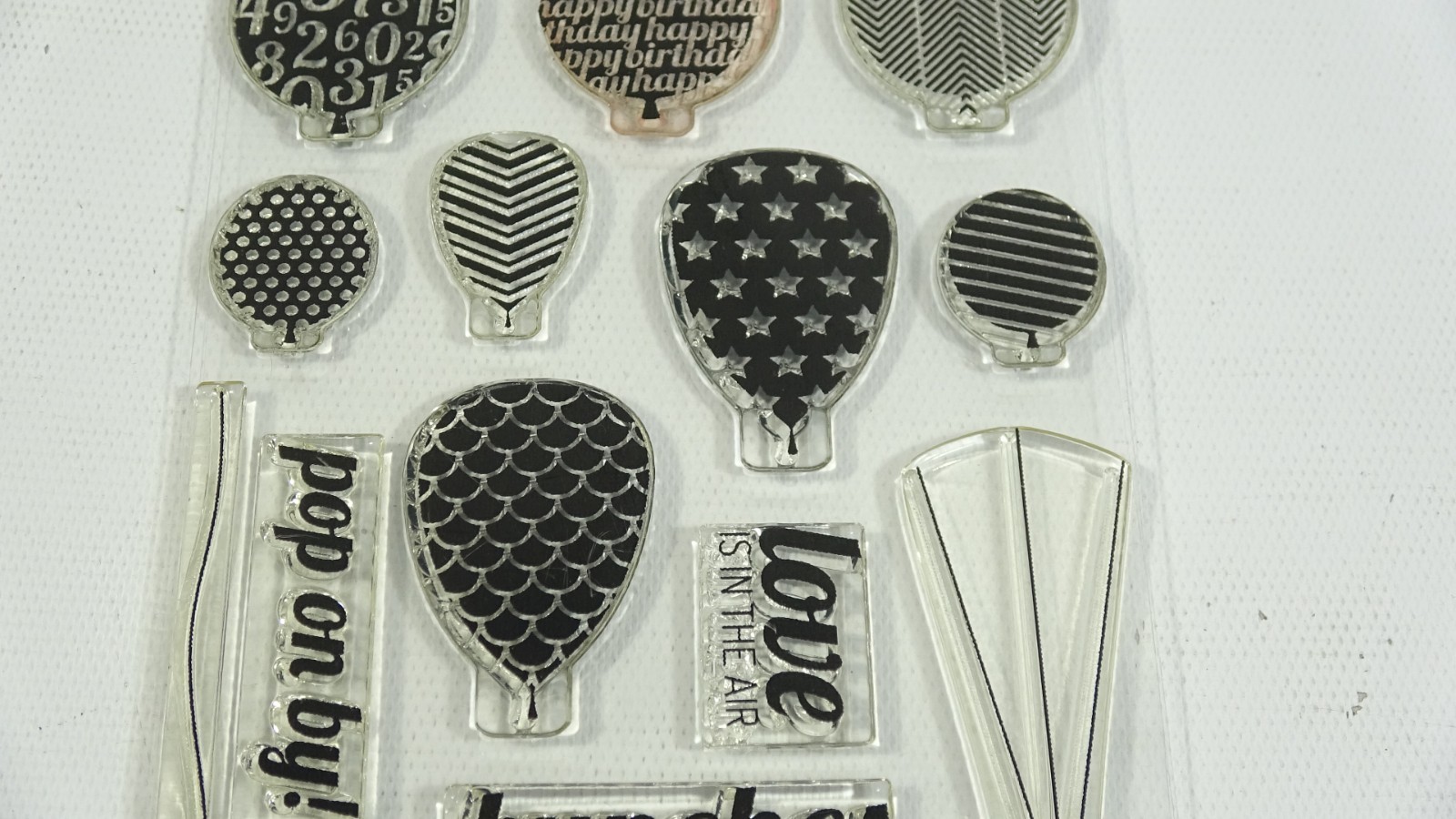 Birthday Love Pop on By Clear Balloon Stamp Set