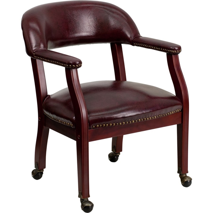 Flash Furniture Burgundy Vinyl Side Chair, Burgundy - B-Z100-OXBLOOD-GG