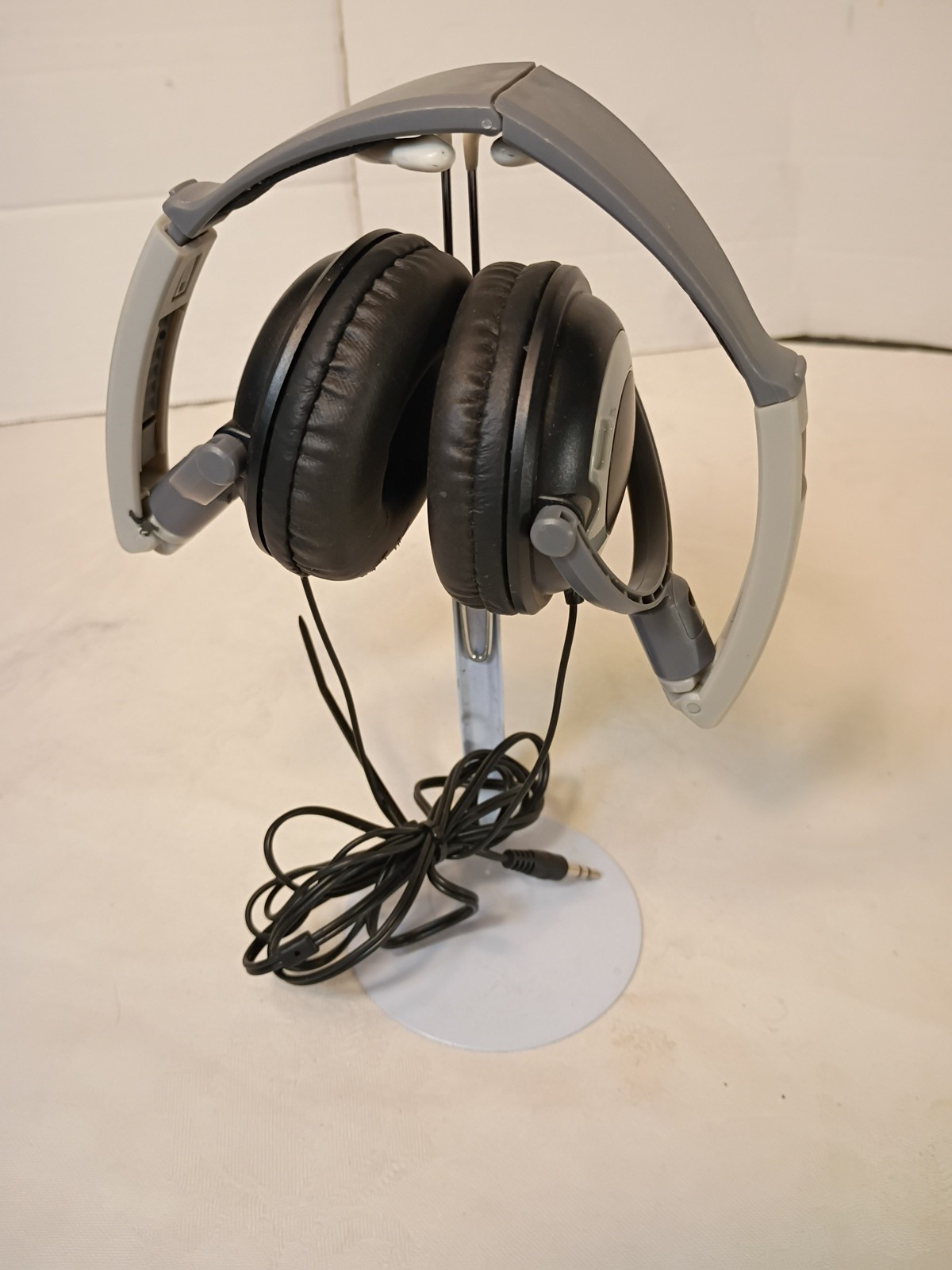Black And Gray, Adjustable, Corded Headset