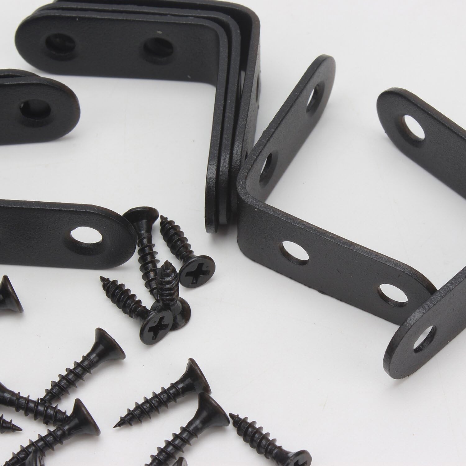 20PCS Stainless Steel L Right Angle Support Brackets 1.57x1.57 Inch Includes