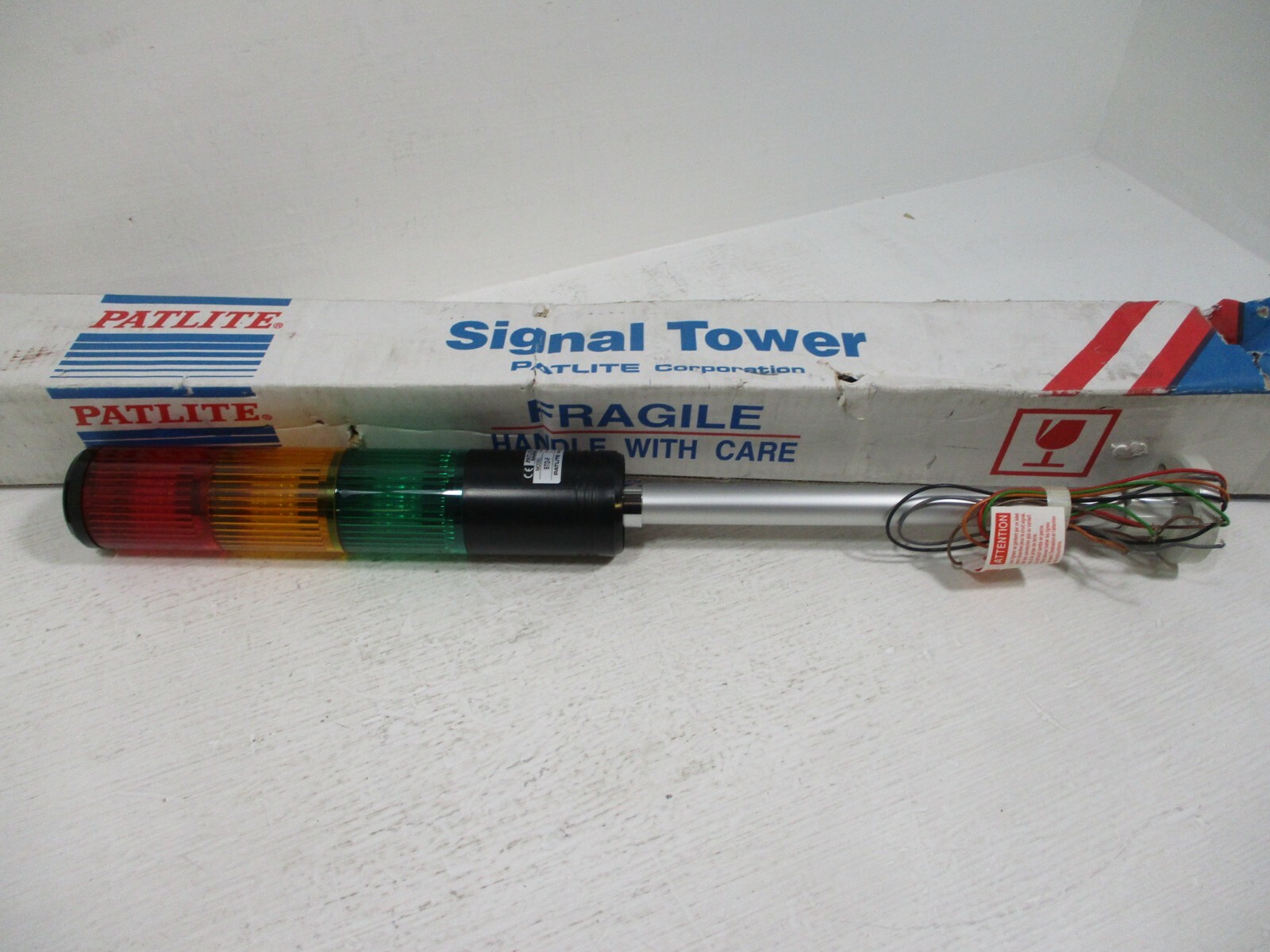 NEW Patlite STD-302F-RYG Signal Tower STD-F Light Stack 24V AC/DC 10W