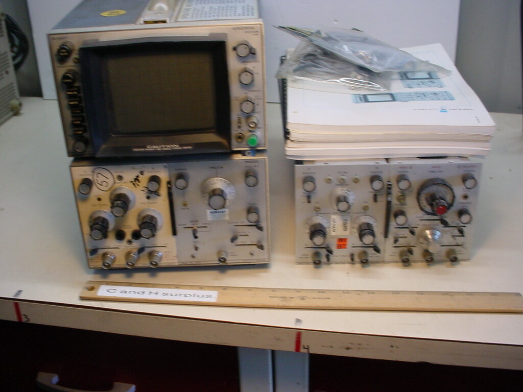 HP 181A Oscilloscope with extras