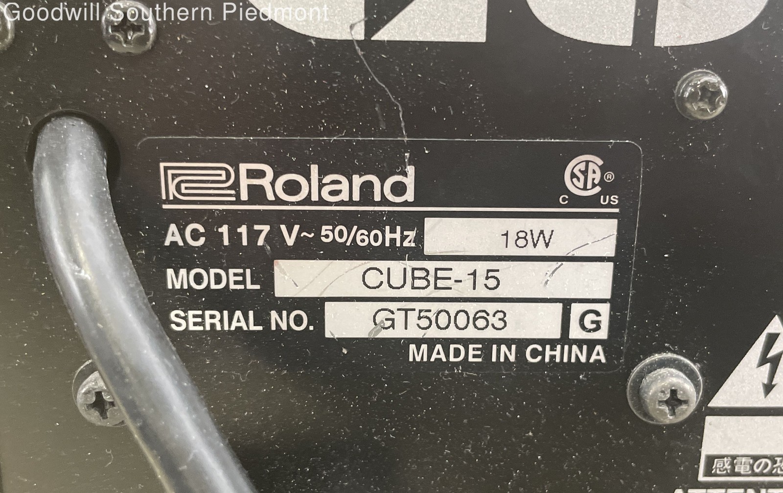 Roland CUBE-15 Guitar Amplifier - Tested