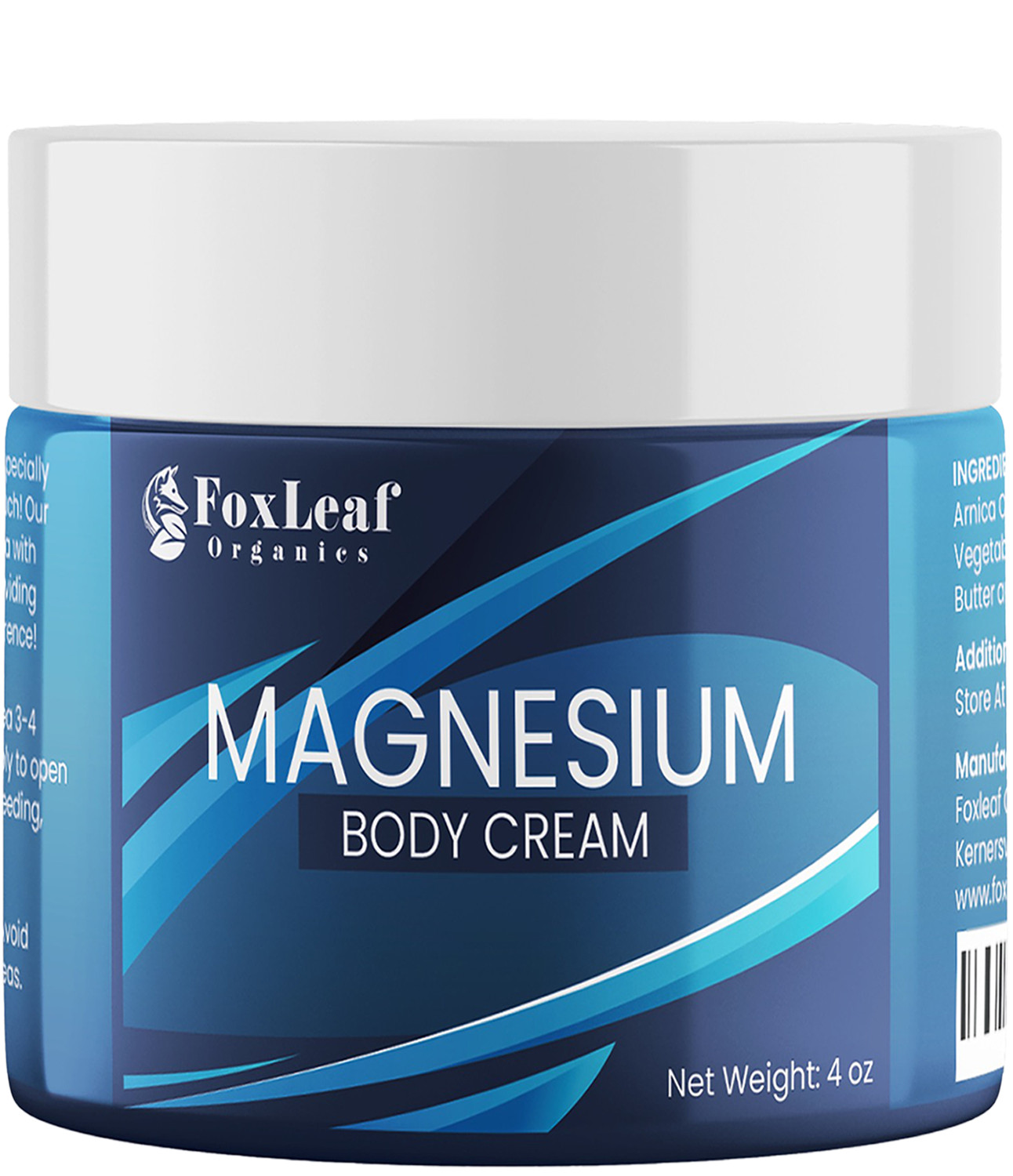 Magnesium Cream for Sleep with Arnica, Shea Butter & Lavender – Made in USA, 4oz