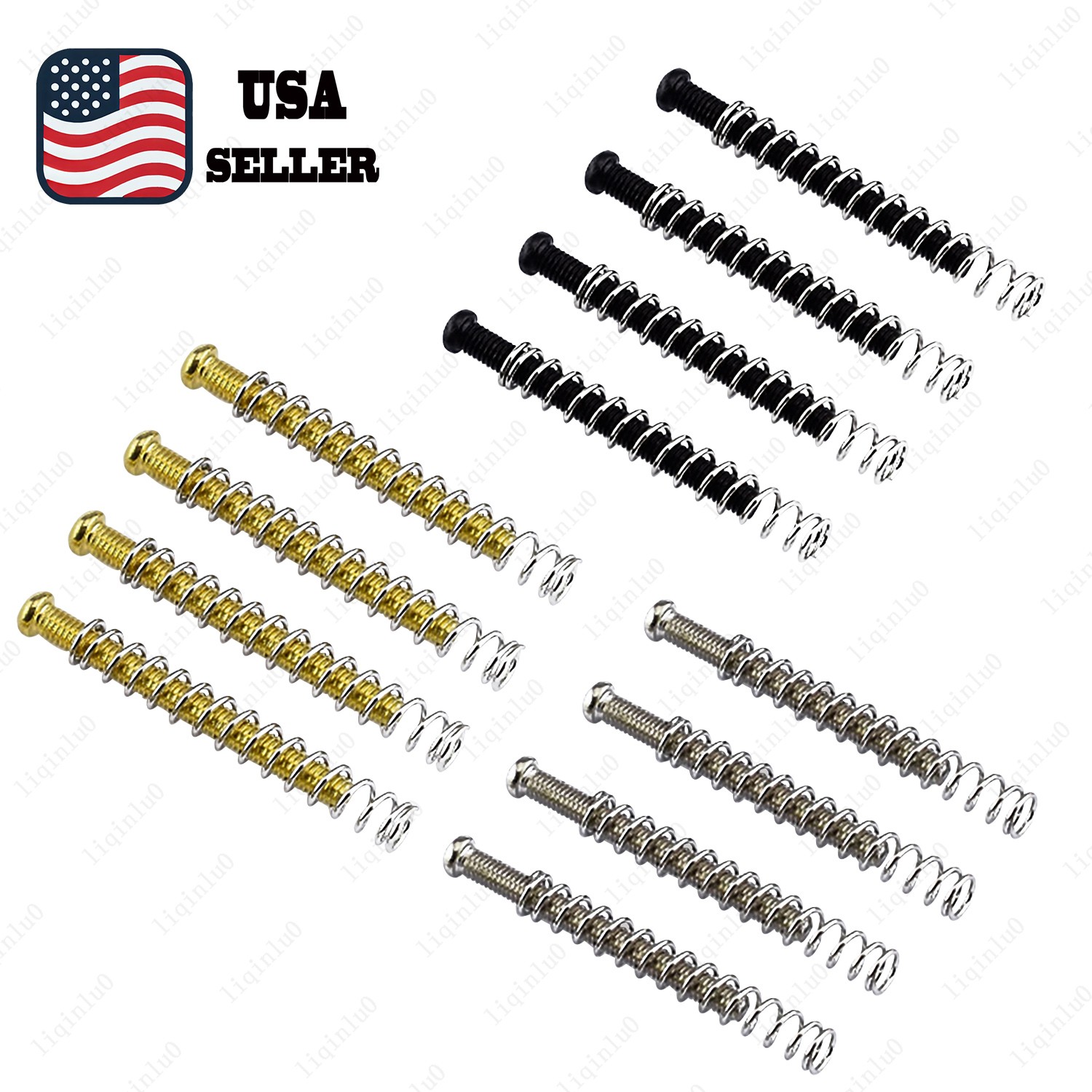 4x US Thread #3-48 Humbucker Pickup Height Screw Spring For Seymour Duncan EMG