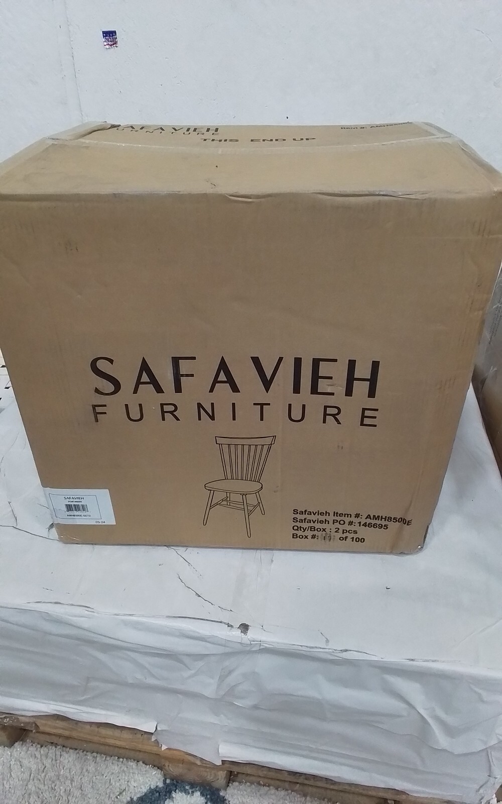 Safavieh PARKER SPINDEL SIDE CHAIR, Reduced Price 2172750964 AMH8500E