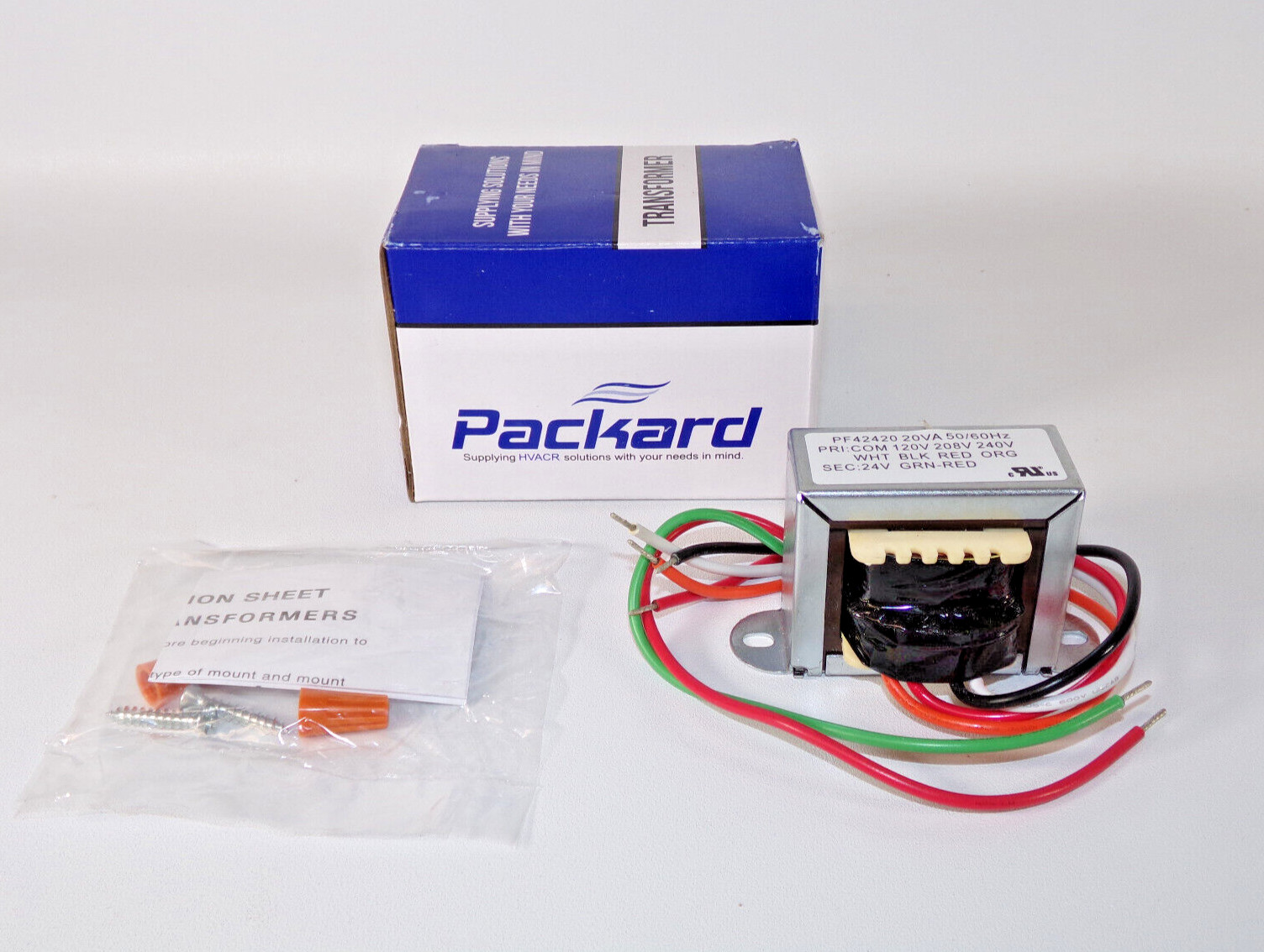 NEW Packard PF42420 Transformer 120/208/240V Primary, 24V Secondary
