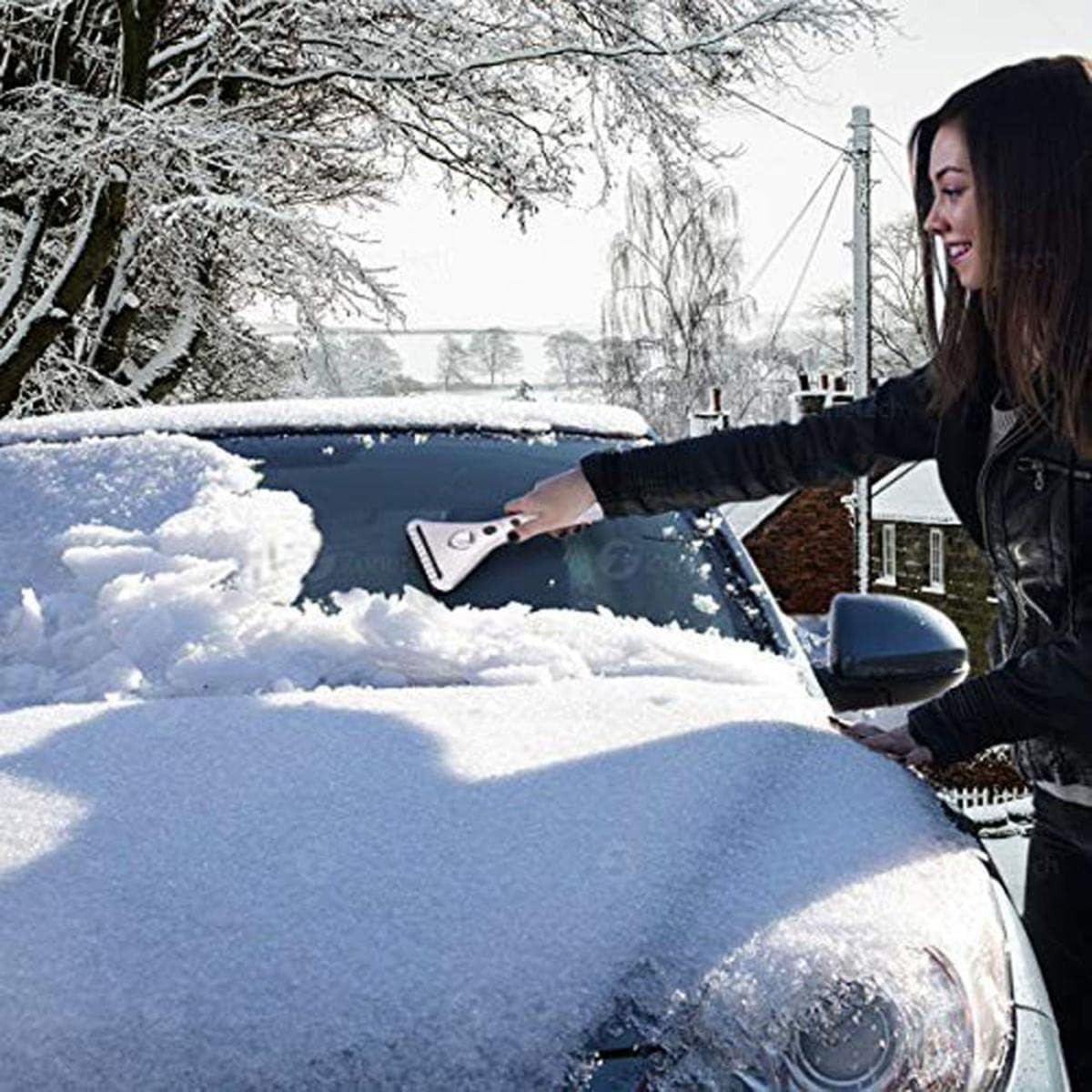 Heated Car Window Ice/Snow Scraper Extendable Auto Windshield Heated Scraper ...