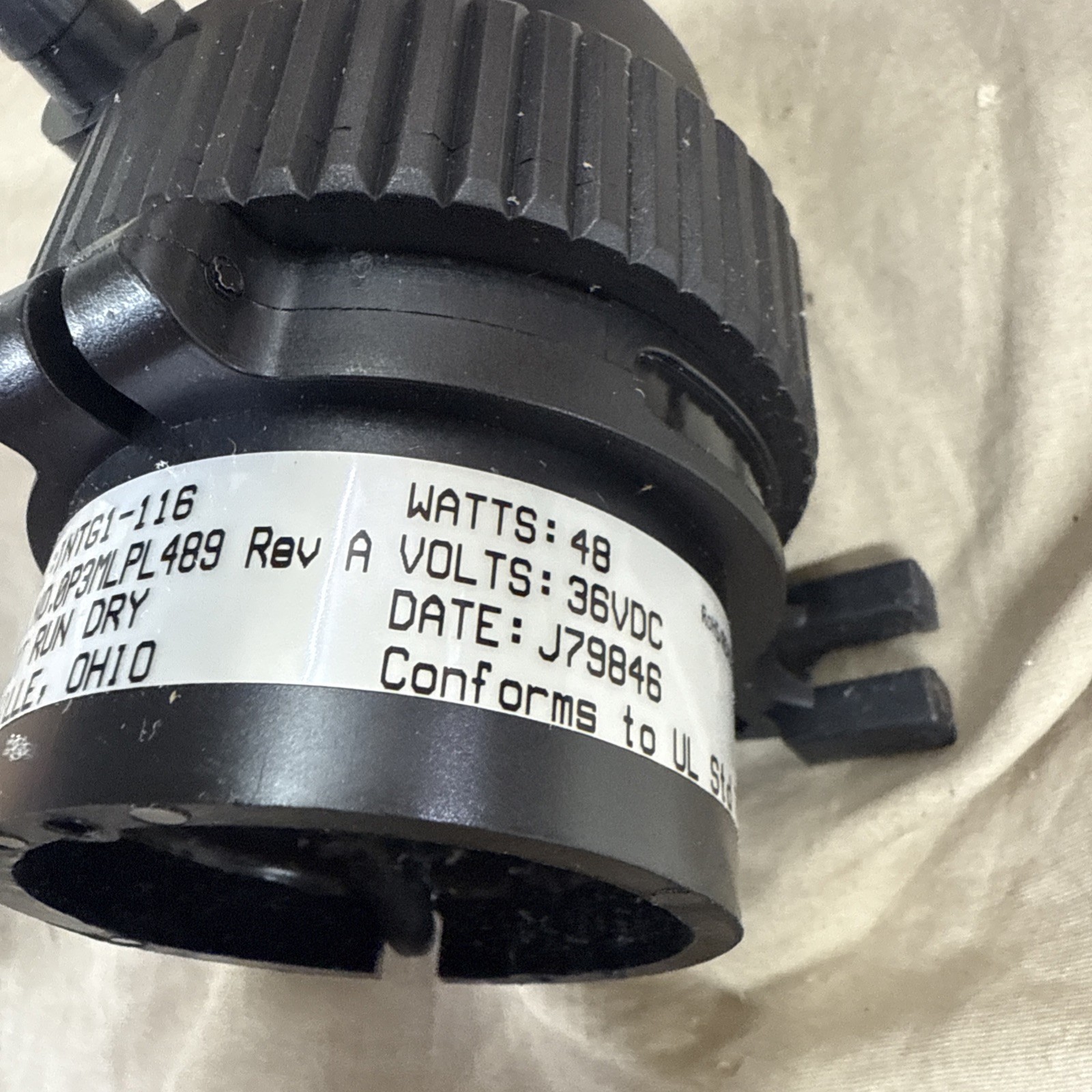 GRI PUMPS Model: INTG1-116 40 Watts 36vdc
