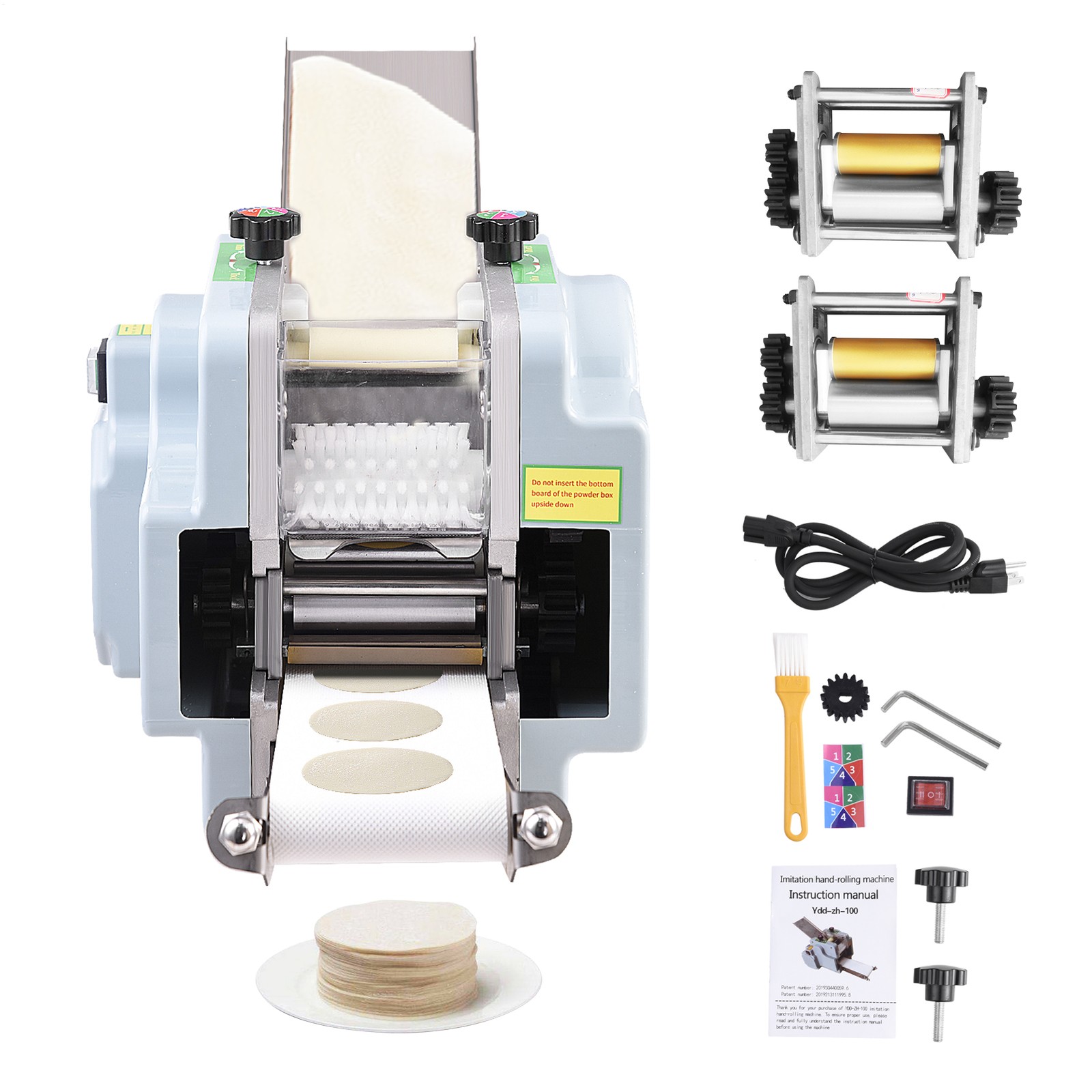 Electric Dumpling Wrapper Maker Kitchen Round Shaped Dumpling Skin Machine 110V