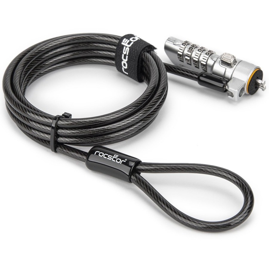 Rocstor Rocbolt N19 Security Cable, 4-digit Combination Lock For Nano-Shaped Slo