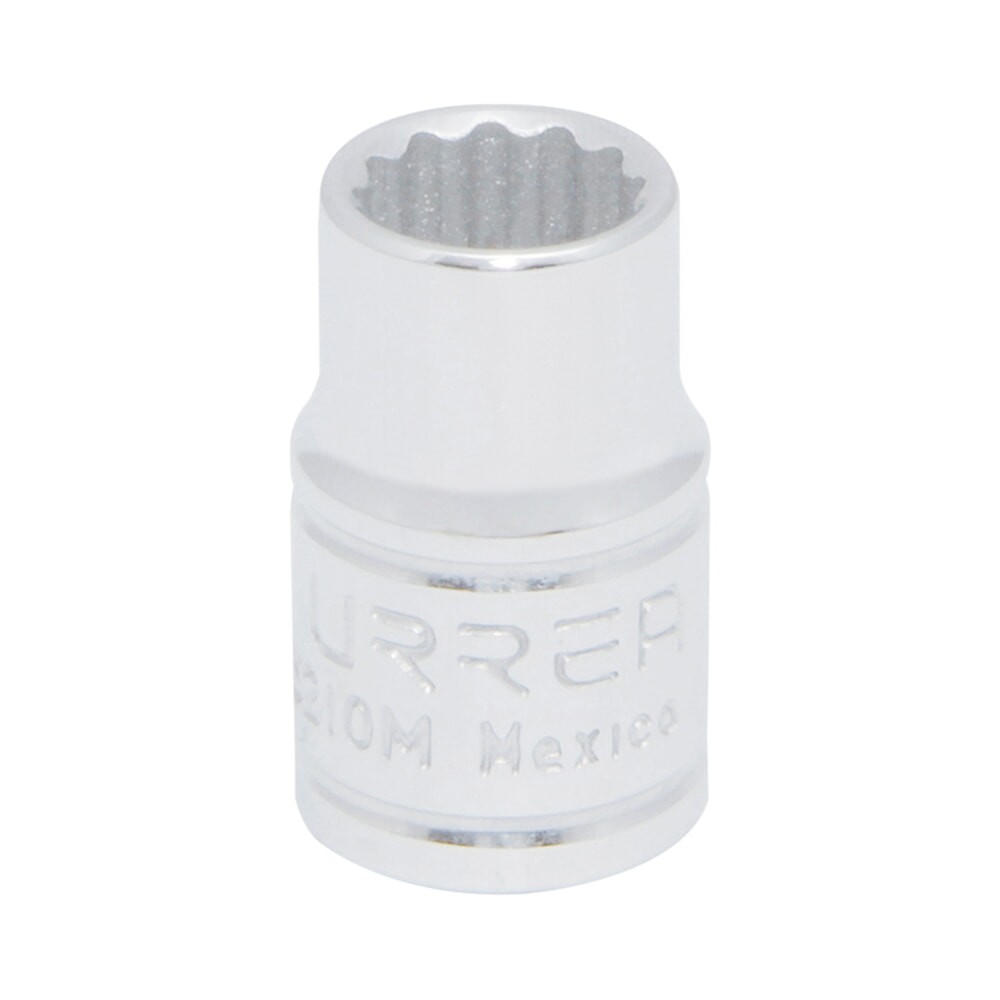 URREA 5210M 3/8" Drive Chrome Standard Socket 12 Point 10 mm