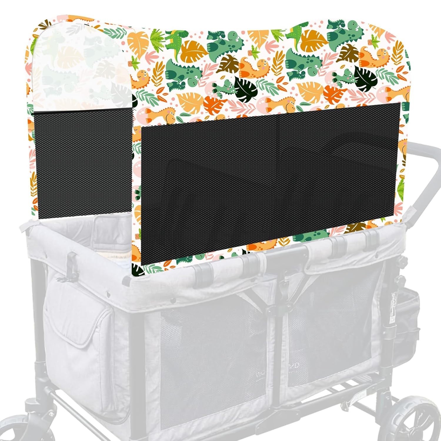 Sun-Protective Canopy with Mesh Windows for Wonderfold Stroller Wagons W2/W4