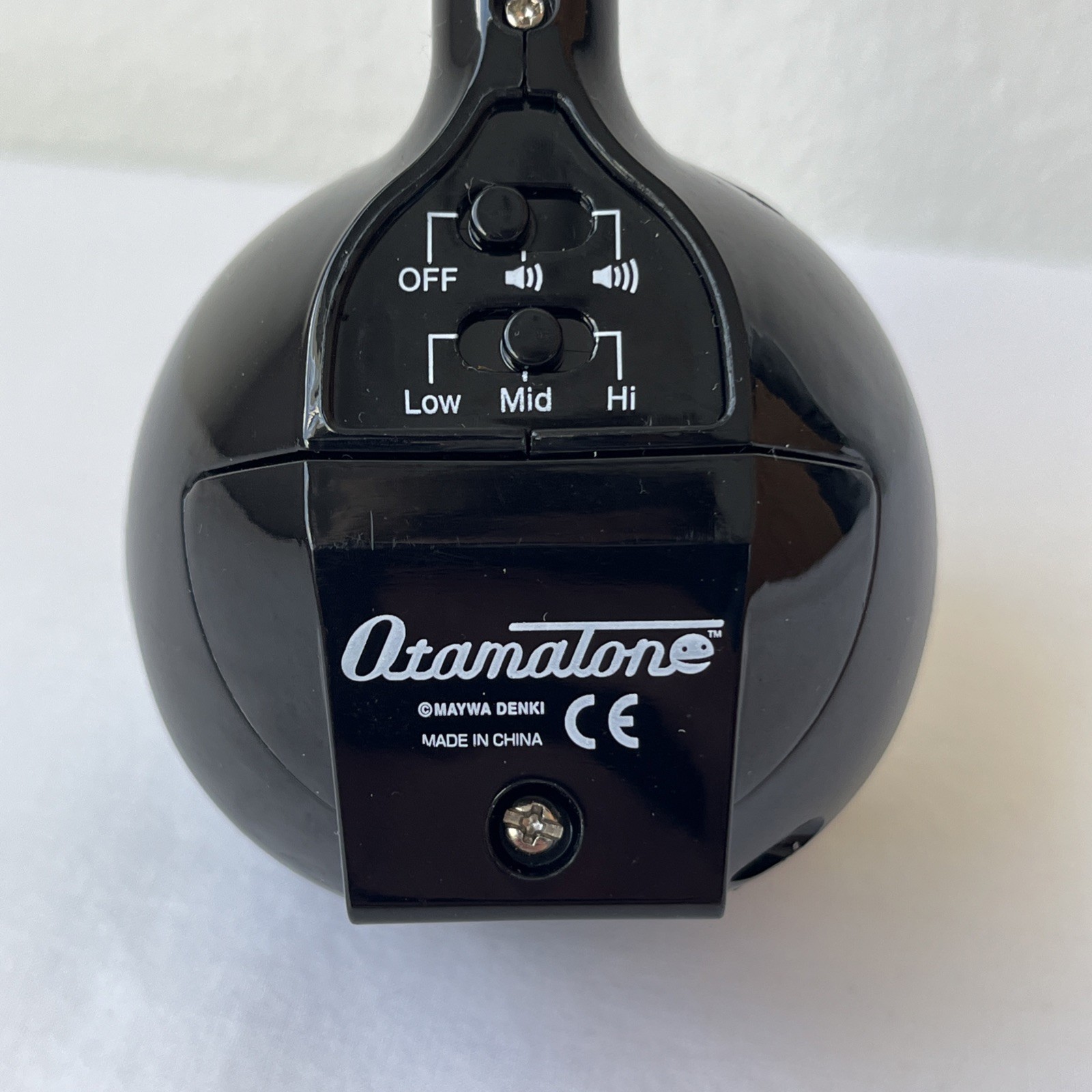 Otamatone from Maywa Denki Black synth instrument musical note