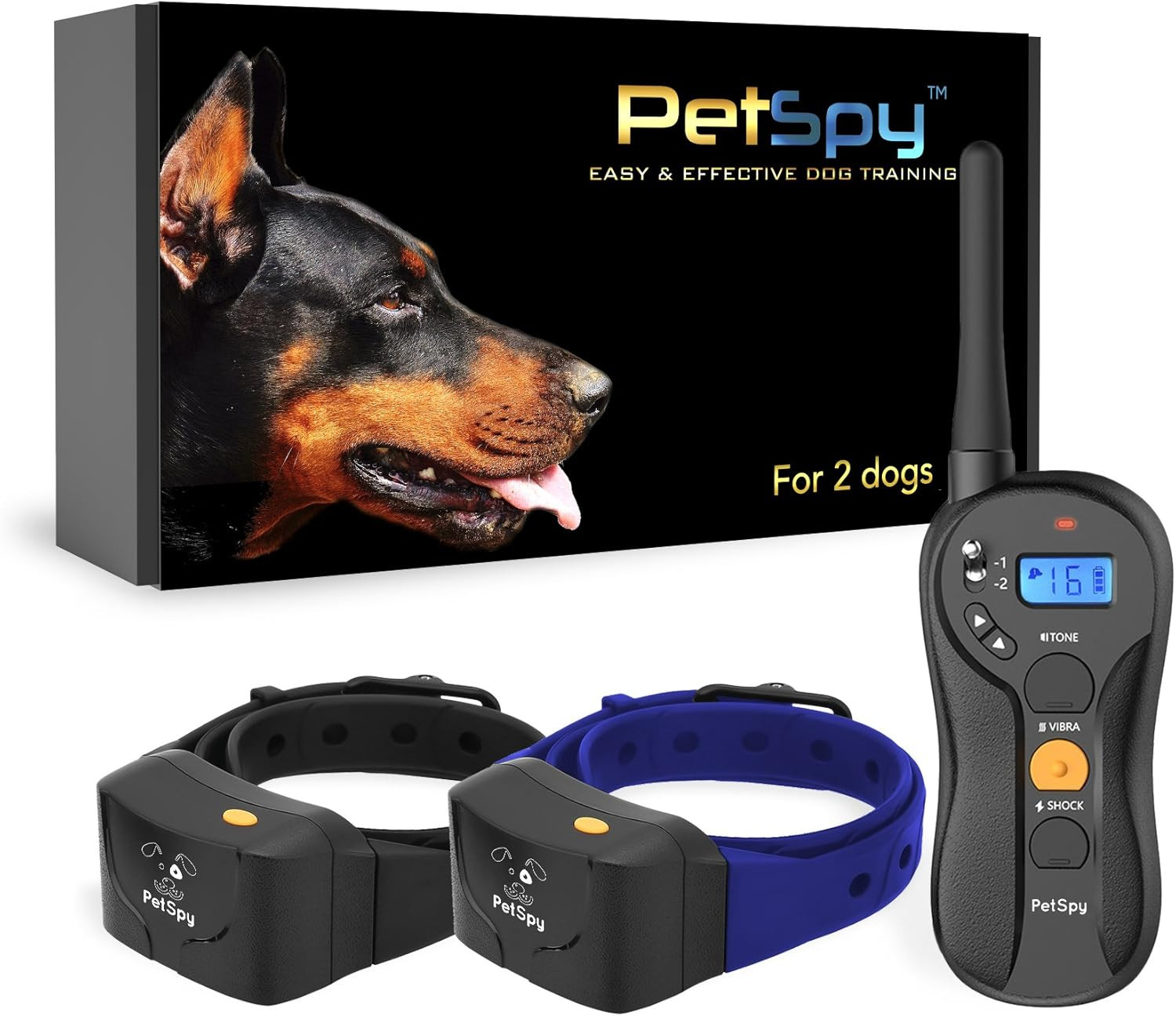 Shock Collar for Dogs-Waterproof Dog Shock Collar with Remote Control,Vibration,