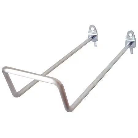 Zoro Select 5Tpf1 Double Closed-End Pegboard Hook, 8 In, Pk5,  5Tpf1