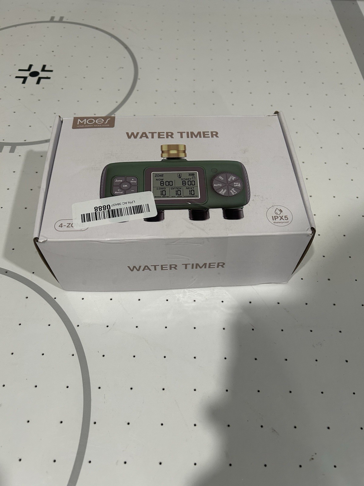 MOES 4 Outlet Sprinkler Timer Brass Inlet Programmable Irrigation Controller New