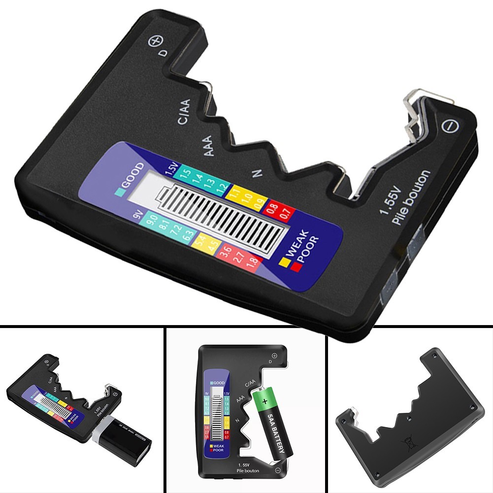 Battery Tester Battery Check Black Capacitance Detector Diagnostic Tool