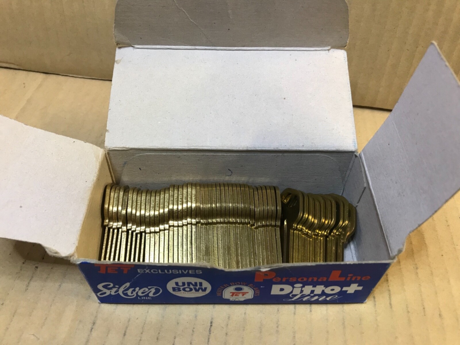 (Box of 50) Jet KW1 Key Blanks, ILCO-1176, Star-5KW1, Kwikset 1-1063 *NEW*