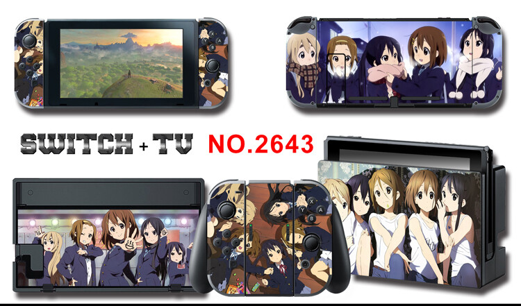 Vinyl Decal Skin Sticker Protector for Nintendo Switch Lovely Anime Girl #2643